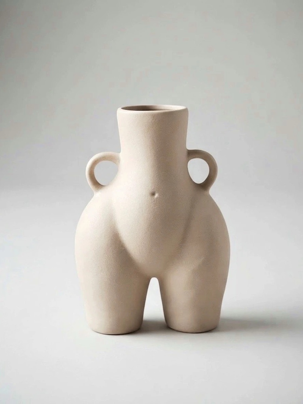Large Modern Ceramic Nude Woman Vase